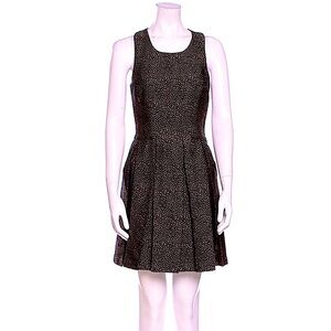 NWT Hunter Dixon Brown Metallic Fit and Flare Dress Size 8